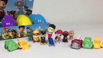 12 Paw Patrol Egg Surprises Opening Marshall Chase Rubble Rocky Zuma Skye - Unboxing Review