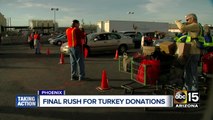 Valley food banks coming up short for Thanksgiving meal donations