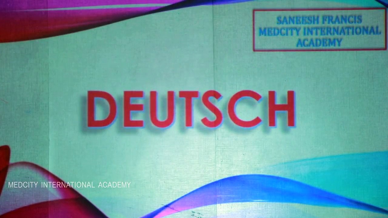 Introduction of Grammar in German Language - Medcity International Academy
