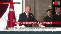 Erdoğan Anıtkabir Özel Defteri'ni imzaladı