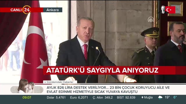 Erdoğan Anıtkabir Özel Defteri'ni imzaladı