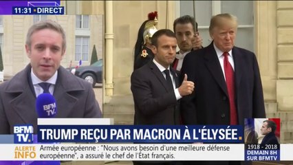 Ce qu'il faut retenir de la rencontre entre Macron et Trump à l'Elysée (BFMTV)