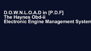 D.O.W.N.L.O.A.D in [P.D.F] The Haynes Obd-ii   Electronic Engine Management Systems Manual: 1