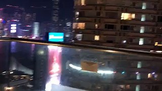 Hongkong dari lantai 40 sebuah hotel