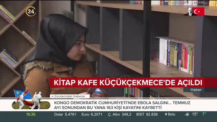 Kitap kafe Küçükçekmece'de açıldı