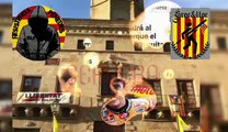 Vecinos retiran la la pancarta sectaria y excluyente del Ayuntamiento de Cervera