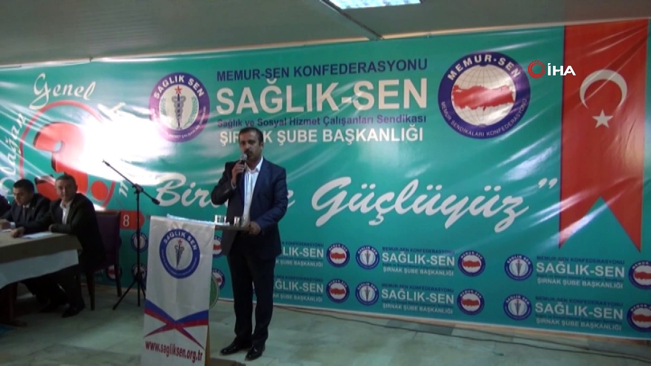 Şırnak Sağlık-Sen 3. olağan genel kurulunu gerçekleştirdi