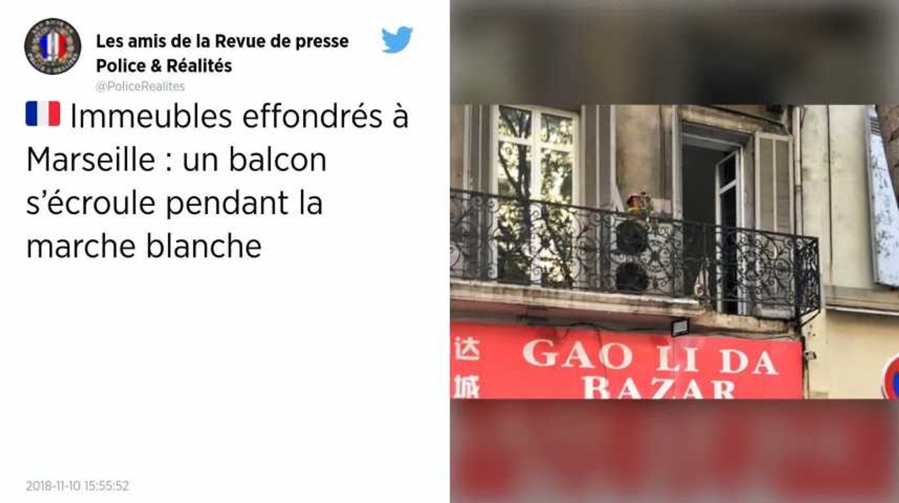 Marche blanche à Marseille. Un balcon s’effondre sur la foule : trois blessés légers.