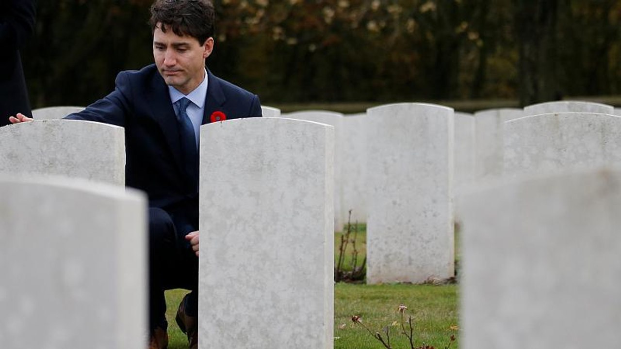 Erster Weltkrieg: Trudeau gedenkt gefallener Kanadier