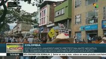 Colombia: estudiantes universitarios realizan bloqueos en Cali