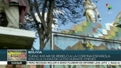 Bolivia: inmortalizarán en piedra al líder indígena Túpac Katari