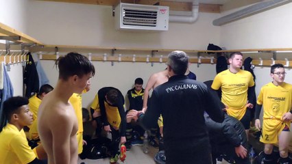 U17 Les félicitations du coach !