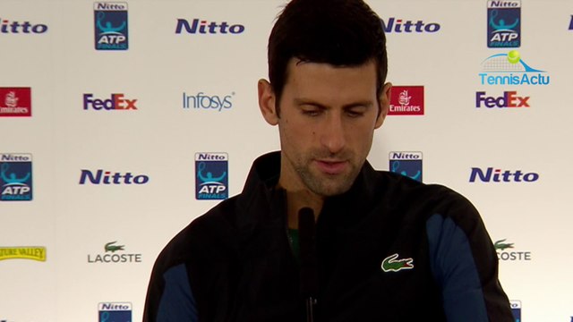 ATP - Nitto ATP Finals 2018 - Novak Djokovic : Je suis très fier de terminer l'année n°1 mondial