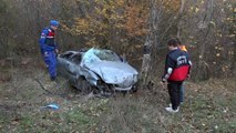 Otomobil şarampole devrildi: 4 yaralı - KÜTAHYA
