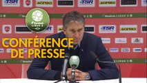 Conférence de presse Valenciennes FC - RC Lens (4-2) : Réginald RAY (VAFC) - Philippe  MONTANIER (RCL) - 2018/2019