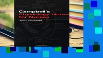 F.R.E.E [D.O.W.N.L.O.A.D] John Campbell s Physiology Notes for Nurses [P.D.F]