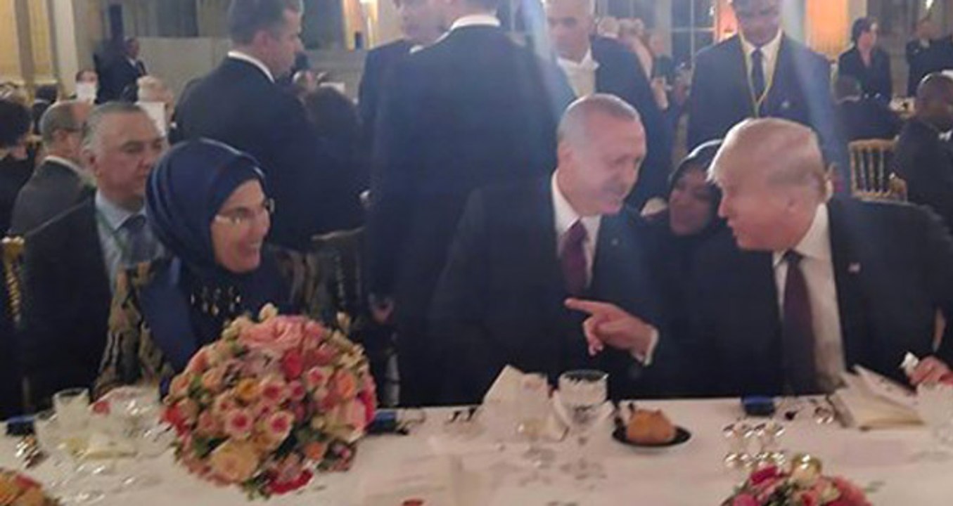 Son Dakika! Cumhurbaşkanı Erdoğan, Paris'te ABD Başkanı Trump ile Görüştü