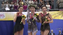 Ladies Victory Ceremony - 女子表彰式 & 優勝インタビュー - 2018 NHK Trophy - 紀平梨花 - 宮原知子 - Elizaveta Tuktamysheva