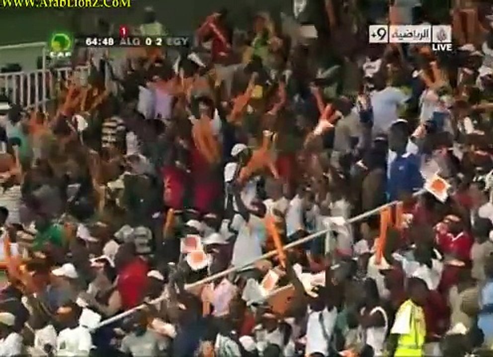 الشوط الثاني من مباراة مصر و الجزائر 4-0 نصف نهائي كاس افريقيا 2010