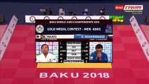 Finale -60kg (H), Takato vs Mshvidobadze, ChM de judo 2018