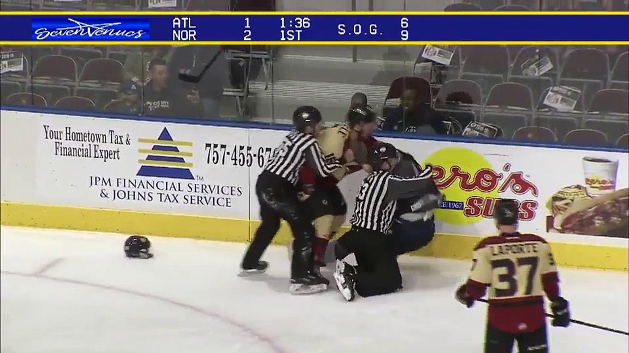 ECHL Atlanta Gladiators 3 at Norfolk Admirals 2