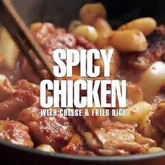 Spicy Chicken with Cheese & Fried rice