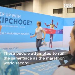 Watch These Runners Attempt To Maintain World Record Marathon Pace