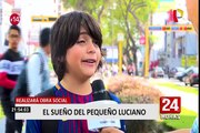 El pequeño Luciano Leroux realizará obra social en Los Olivos