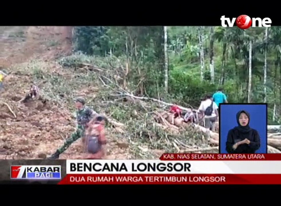 Bencana Longsor di Nias, Tujuh Penghuni Rumah Tertimbun