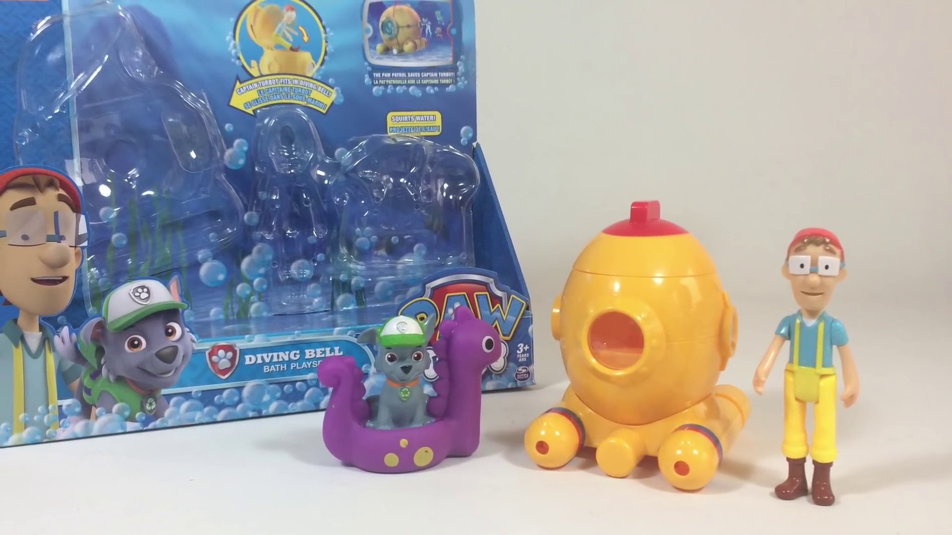 Paw Patrol Diving Bell Bath Playset Captain Turbot Rocky - Unboxing Demo  Review || Keith's Toy Box - video Dailymotion