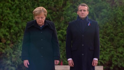 1차대전 종전 100주년 앞두고 항복 장소 찾은 메르켈 / YTN