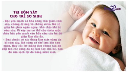 1. KN Nuôi con - Cách trị rôm sảy cho trẻ sơ sinh tại nhà