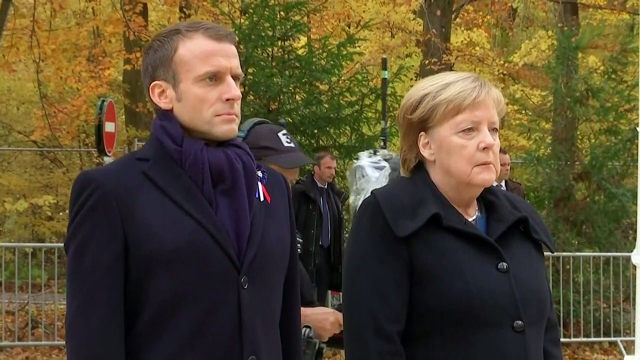 Merkel und Macron erinnern an Waffenstillstand von 1918