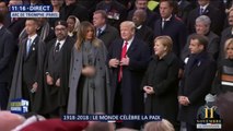 11-Novembre: Donald Trump est arrivé sous l'Arc de Triomphe