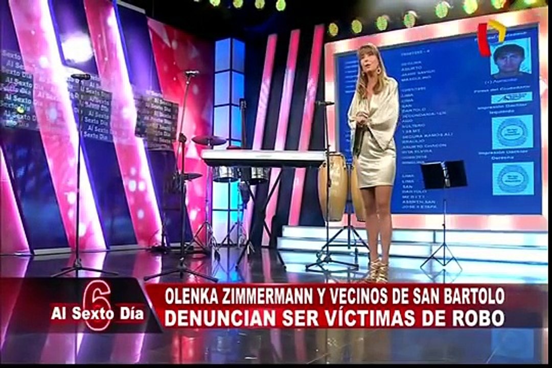 Olenka Zimmermann y vecinos de San Bartolo denuncian ser víctimas de robo