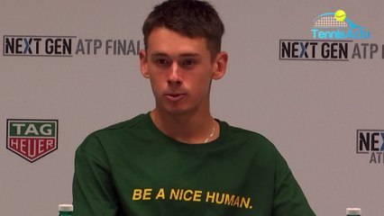 ATP - Next Gen Finals 2018 - Alex de Minaur : "C'était une incroyable saison, je n'ai pas de regrets"