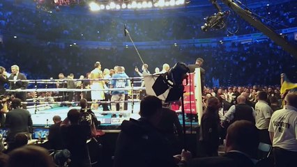 After the match, Usyk - Bellew there was a fight outside the ring