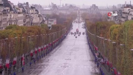 Liderler Birinci Dünya Savaşı Törenleri İçin Zafer Takı'na Yürüdü- Cumhurbaşkanı Erdoğan, Eşi Emine...