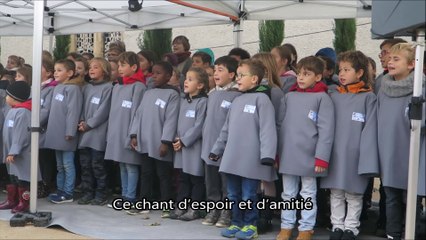 120 enfants de Chuzelles chantent "La Marseillaise Enfantastique" pour le centenaire de l'armistice