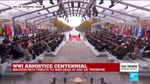 WWI armistice centennial: Macron pays tribute to war dead