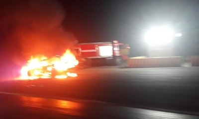 Kesilen cezaya kızdı, otomobilini ateşe verdi