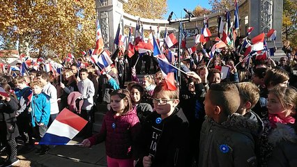 Cérémonie du 11 Novembre au monument aux morts des Allées à Vesoul.