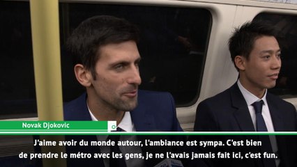 Masters - Federer et Djokovic s'offrent du bon temps dans le métro londonien