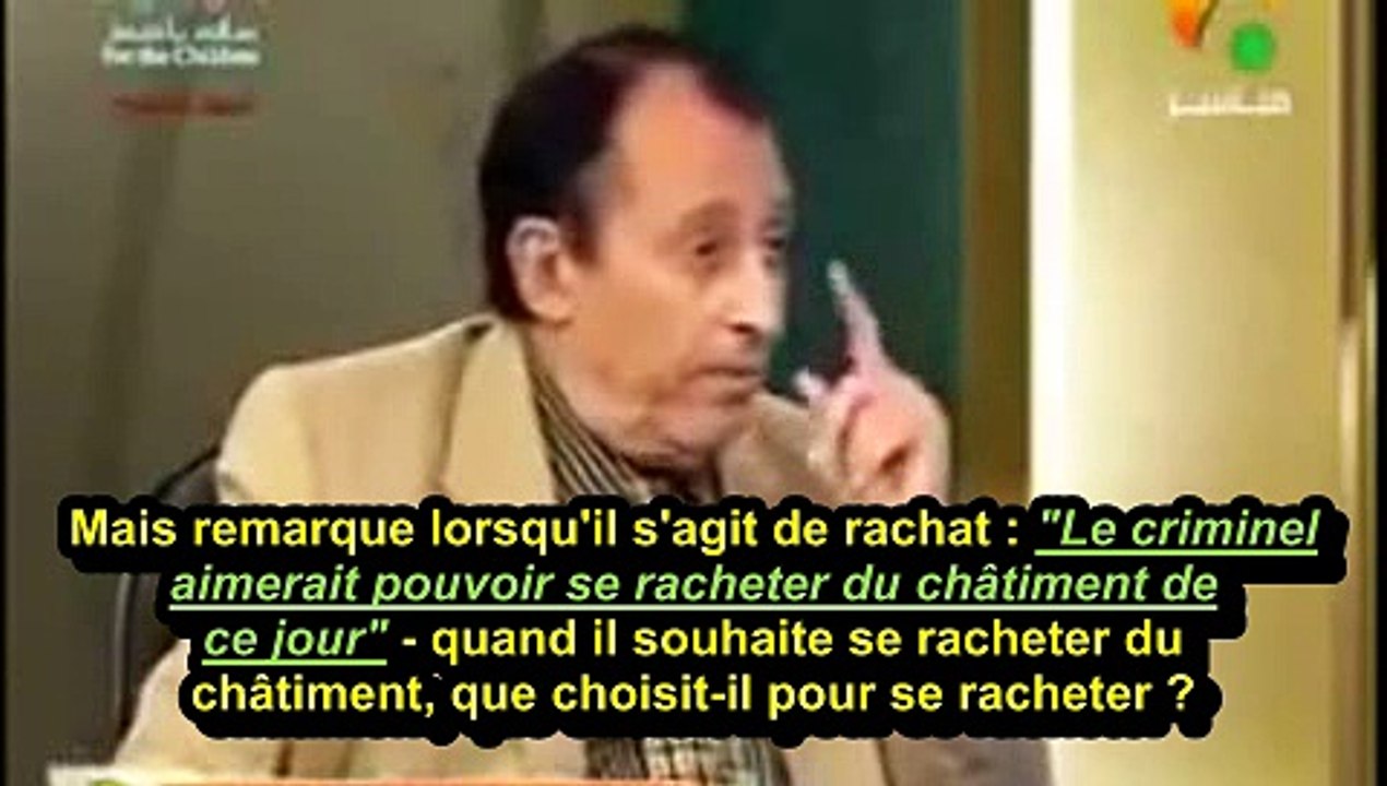 Un verset solennel qui donne la chair de poule une fois qu'on l'a bien compris
