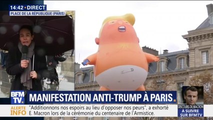 La manifestation anti-Trump a débuté place de la République à Paris