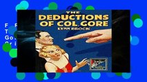 F.R.E.E [D.O.W.N.L.O.A.D] The Deductions of Colonel Gore (Detective Club Crime Classics) by Lynn