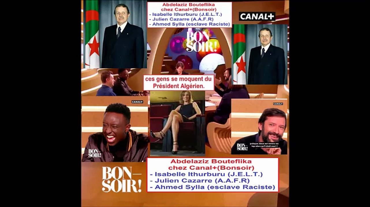 Algérie-France, Canal+ insulte le Président Algérien, avec un esclave en Direct.