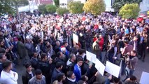 Suudi Arabistan'ın İstanbul Başkonsolosluğu önünde Yemen protestosu - İSTANBUL