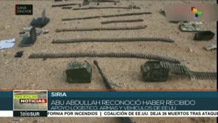Terrorista detenido en Siria confirma haber recibido armas de EEUU