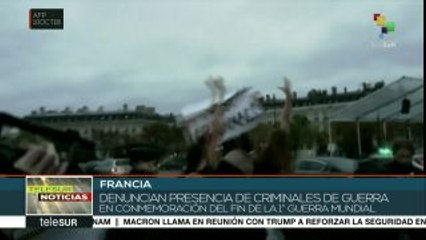 Policía francesa reprime protesta de mujeres contra la visita de Trump